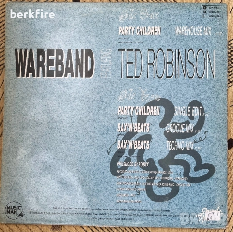 Wareband featuring Ted Robinson - Party Children VG+ , снимка 2 - Грамофонни плочи - 52735711