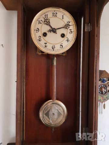 Стар немски стенен часовник, снимка 6 - Антикварни и старинни предмети - 37889502