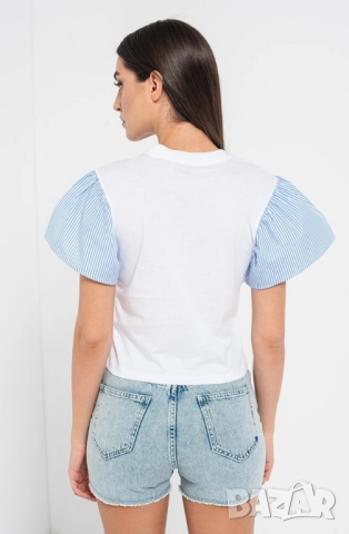 Оригинална Karl Lagerfeld дамска тениска XL, снимка 2 - Тениски - 51794471