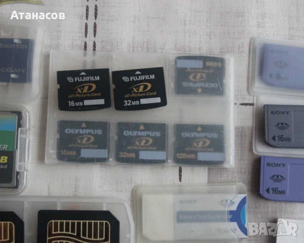 Стари карти Memory Stick Duo , Smart Media Memory Card и др., снимка 3 - Чанти, стативи, аксесоари - 53028301