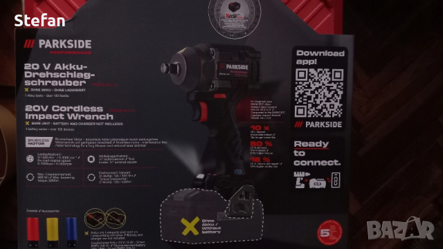 Мощен Акумулаторен Гайковерт PARKSIDE, снимка 3 - Винтоверти - 52792316