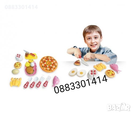 Детски комплект хранителни продукти Пица, бургер и сладкиши , снимка 2 - Други - 32712715