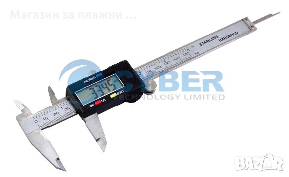 Електронен шублер с дисплей 150мм КОД 0116, снимка 7 - Шублери - 28589100