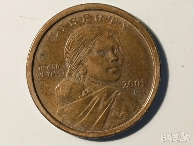 1 американски долар 2001г., снимка 2 - Нумизматика и бонистика - 53212734