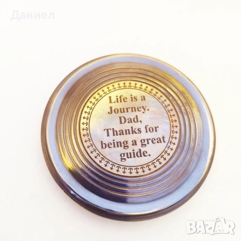 Компас масивен бронзов със вечен календар , снимка 4 - Подаръци за мъже - 46797584