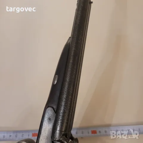 Уникален кремъчен капсулен перкусионен двуцевен пистолет, снимка 7 - Антикварни и старинни предмети - 47814555