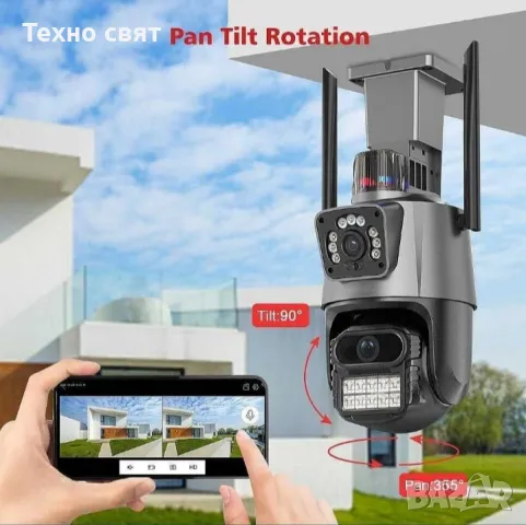 -89% CSee Двойна камера Безжична WI-FI camera 8 X ZOOM, снимка 3 - IP камери - 47708503