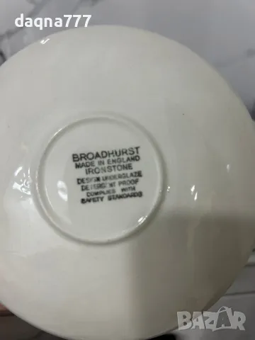 Реколта от 1970 г. на Broadhurst „Garland“ дуо от чаша, чинийка за чай / Broadhurst Ironstone / син, снимка 10 - Сервизи - 50419725