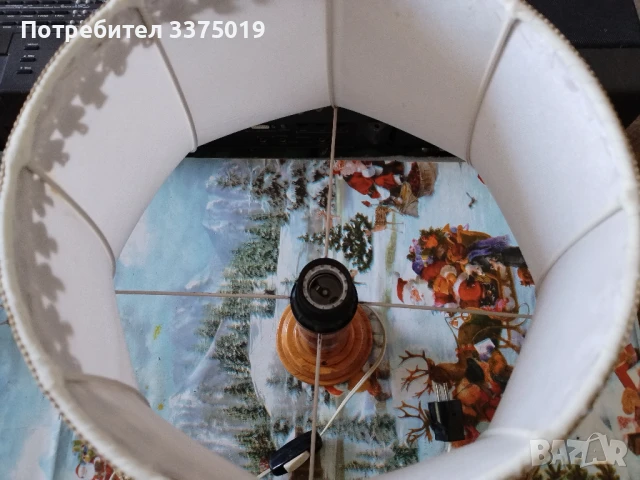 Ретро нощна лампа, снимка 4 - Настолни лампи - 50910552