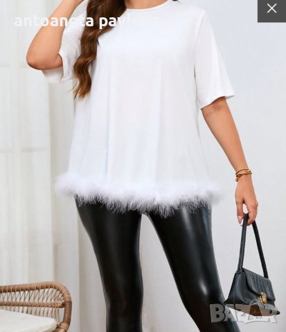 Туника с пухче, снимка 2 - Туники - 43511017