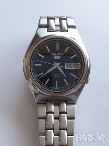 Мъжки часовник Seiko 5 Automatic 21 Jewels, снимка 7 - Антикварни и старинни предмети - 40342988