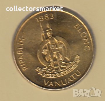 5 вату 1983, Вануату, снимка 2 - Нумизматика и бонистика - 38653535