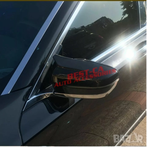 Капаци за огледала със щипки черен пиано лак Batman Style подходящи за BMW G20 G22 G30 G11 G14, снимка 10 - Аксесоари и консумативи - 52195213