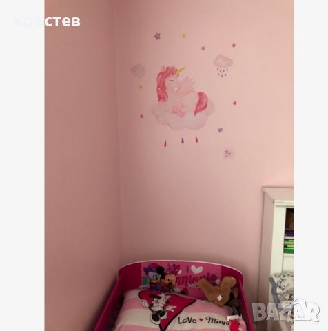 Чисто нов стикер за стена за детска стая с еднорог, снимка 2 - Декорация за дома - 34593648