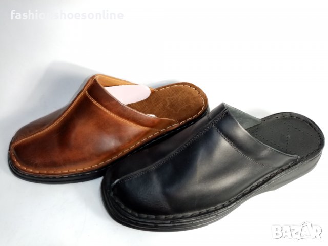 Мъжко сабо Кристиян.Българско пройзводство, ест кожа. 