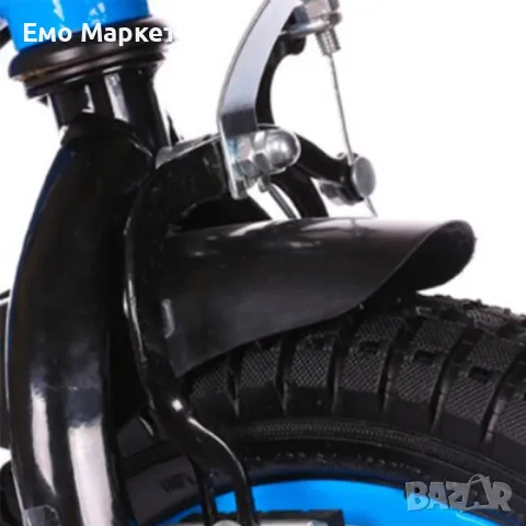 Детски велосипед с кош, помощни колела и два вида спирачки, снимка 10 - Велосипеди - 49771762