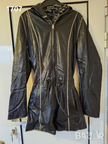 Пролетно яке от естествена кожа 
