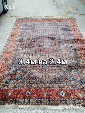 Ръчно тъкан вълнен персийски килим.Ирански.Антика за ценители.