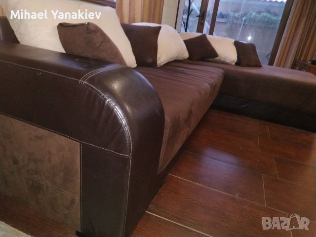 Ъглов разтегателен диван , снимка 2 - Дивани и мека мебел - 39531203