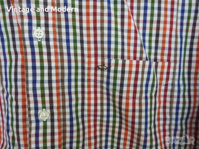 PAUL & SHARK мъжка карирана риза (L), снимка 3 - Ризи - 37022127