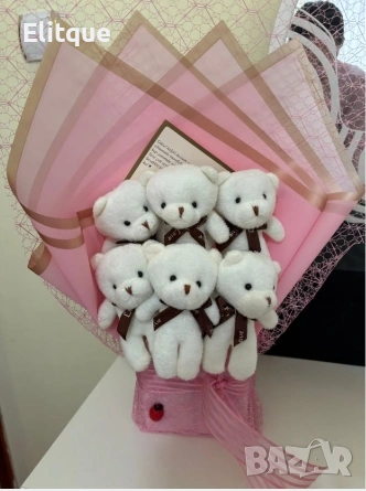 🎁 Премиум Плюшен Букет – Подаръци за рожден ден – Подарък за любима  , снимка 8 - Плюшени играчки - 53078895
