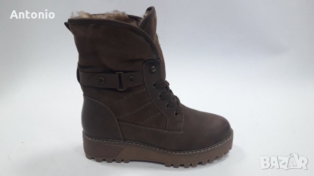 Дамски боти 0894 кафяви,много топли, снимка 4 - Дамски боти - 34624839