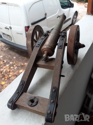 Невероятно желязно оръдие топ гаубица тежко и масивно, снимка 3 - Антикварни и старинни предмети - 50909950