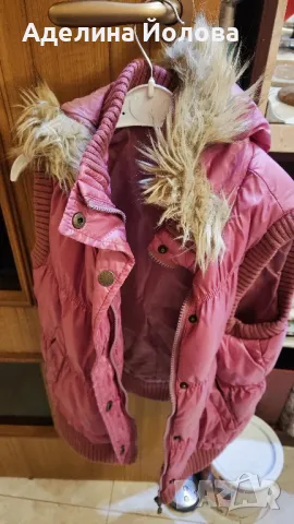 детска грейка без ръкави с качулка