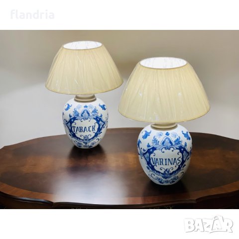 Настолна лампа "Antique Blue", снимка 3 - Настолни лампи - 44114648