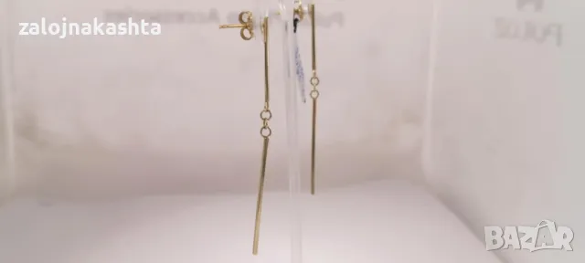 Нови Златни обеци-2,28гр/14кр, снимка 4 - Обеци - 49311668