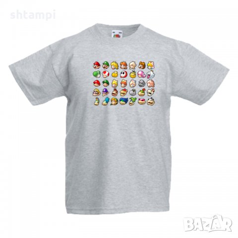 Детска тениска Супер Марио Nintendo Games Heads, снимка 1 - Детски тениски и потници - 33089444