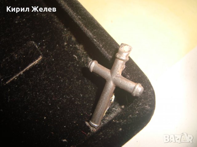 СТАРО СРЕБЪРНО РАЗПЯТИЕ КРЪСТ ПОЗЛАТЕНО СРЕБРО МАЙСТОРСКА ИЗРАБОТКА РЯДКО НАГРЪДНО 20542, снимка 6 - Колиета, медальони, синджири - 33005434