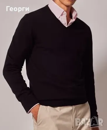 Нов c&a bio cotton черен пуловер, снимка 4 - Пуловери - 50422365