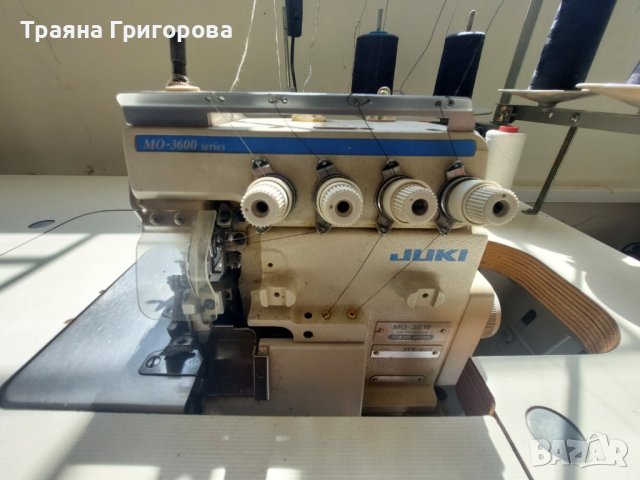 JUKI - MO – 3616 Шевна машина – трифазна, петконечен оверлог с изрязван, снимка 1 - Шивашки услуги - 43119921