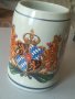 Немска халба за бира. Бавария. HUBER. Чаша. Герб. Germany. Голяма халба керамика. , снимка 5
