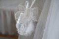 Сватбена рокля, воал и чанта, снимка 6