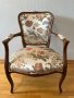 Двойка антикварни кресла Fleurs de Versaille в стил Луи XV, кабриолет (Cabriolet), снимка 2