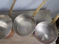 Комплект медни тигани с бронзови дръжки, снимка 6