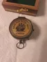 Компас от бронз с ретро дизайн в дървена кутия , снимка 4