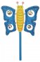 Играчка Ahelos, Пеперуда, Дървена, Синя, 27х17 см, снимка 1 - Дрънкалки и чесалки - 38424089