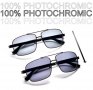 UV400 100% Защита Хамелеон Слънчеви Поляризирани Фотохроматични Очила с Здрава Солидна Метална Рамка, снимка 2