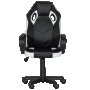 Геймърски стол Carmen 7601 - черен-бял ПРОМО, снимка 3