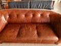 Асиметричен диван от естествена кожа , снимка 2