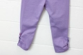 Нови памучни клинове за момичета – графит и лилаво, размери 92-134, снимка 6