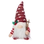 Светеща коледна играчка – Декорация с LED осветление и плетена шапка, снимка 7