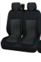 Серия LUX Черни Калъфи за седалки 2+1 за бусове VW Crafter VW T5, снимка 4