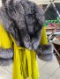 Дамско палто сибирска лисица и лама С, М,Л, снимка 3