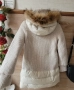 Зимно яке с естествен косъм и гъши пух , снимка 12