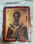 старинна икона на Свети Николай, реплика художествен декупаж 25/19 см, снимка 1 - Икони - 43621235