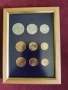 СЕТ ДЕВЕТ МОНЕТИ ОТ ЮЖНА АФРИКА  ⭐ В ДЪРВЕНА РАМКА ⭐, снимка 1